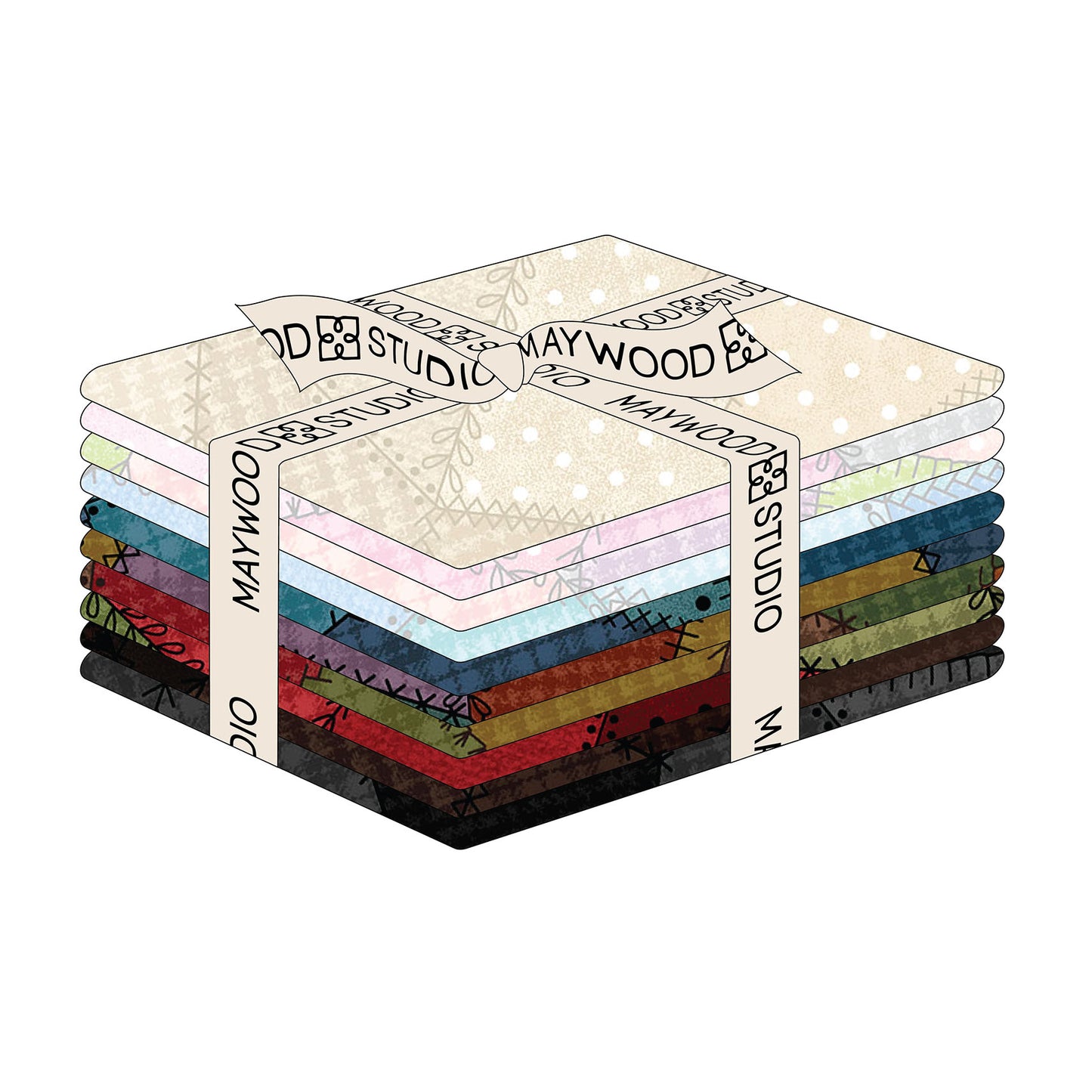 FQ-MASPWOF Patchwork Woolies Flannel by Bonnie Sullivan from Maywood Studio
