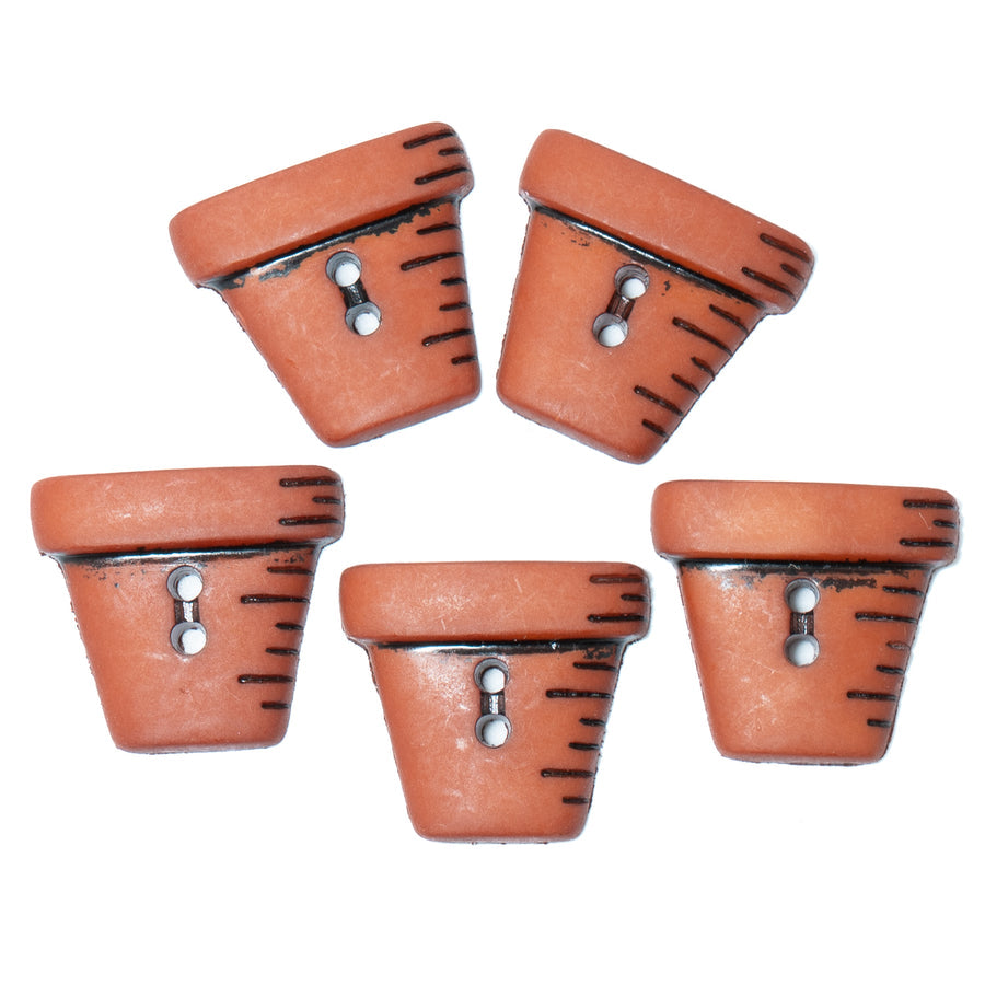 800 Sew Thru Flower Pot Buttons