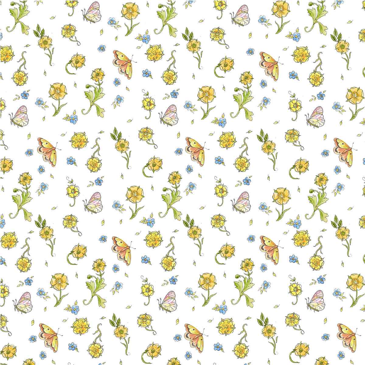 GV271713 Garden Verse Butterfly Meadow White