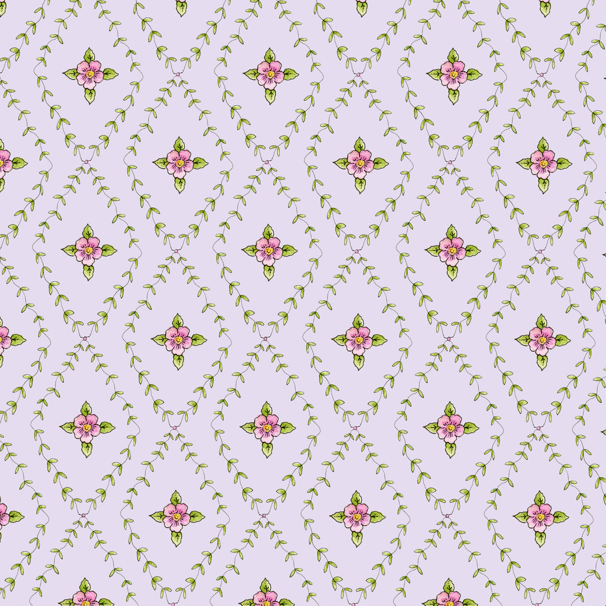 GV271717 Garden Verse Posie Print Lavender