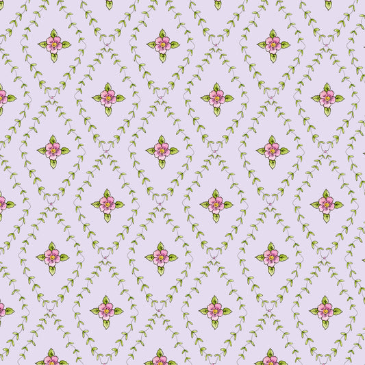 GV271717 Garden Verse Posie Print Lavender