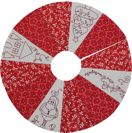 HNK156/13 Christmas club Mini Tree skirt Pattern