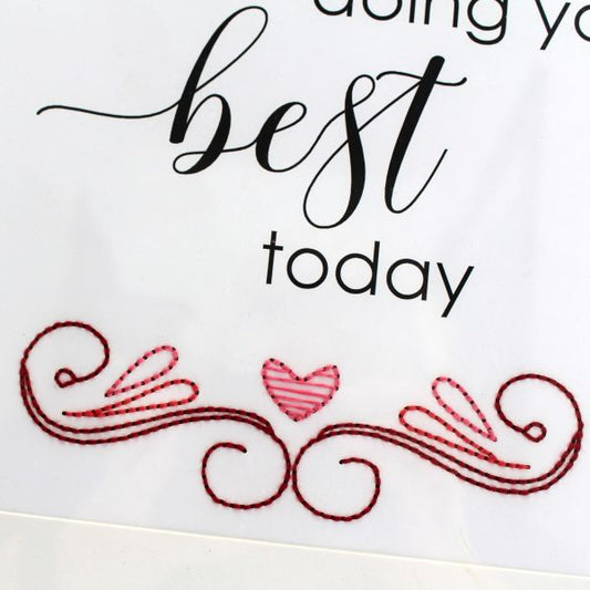 HNKSS5 The best preparation A4 stitched sign