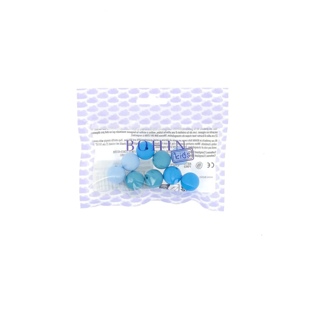 K6000 SILICONE ROUND BEADS 15MM - 9/16"