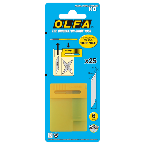 ART-KNIFE-SPAREBLADES-–-BLISTER-PACK-OF-25-PIECES-KB