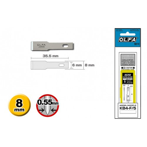ART-KNIFE-5-SPAREBLADES-FOR-AK-4-KB4-F/5