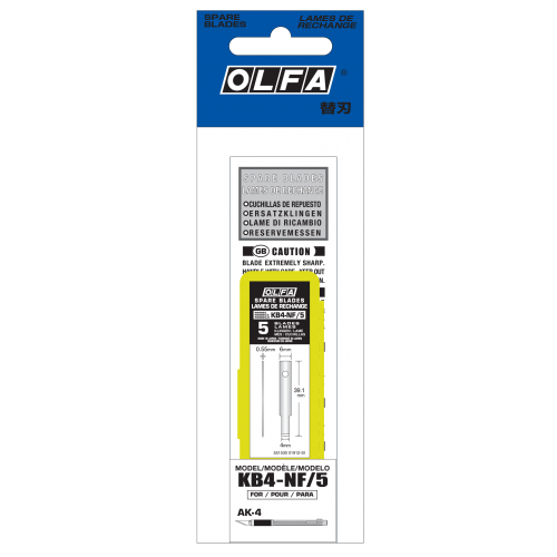 ART-KNIFE-5-SMALL-SPAREBLADES-FOR-AK-4-KB4-NF/5
