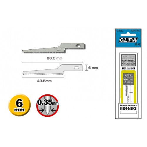 ART-KNIFE-3-NARROW-SAW-SPAREBLADES-FOR-AK-4-KB4-NS/3