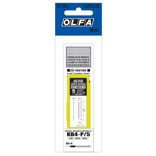 ART-KNIFE-5-SPAREBLADES-FOR-AK-4-KB4-P/5