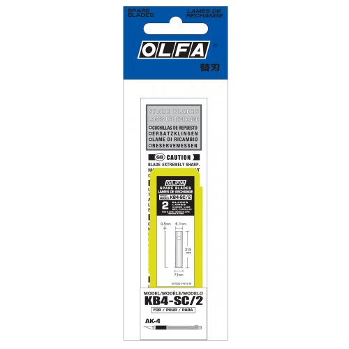 ART-KNIFE-2-SPAREBLADES-FOR-AK-4-KB4-SC/2