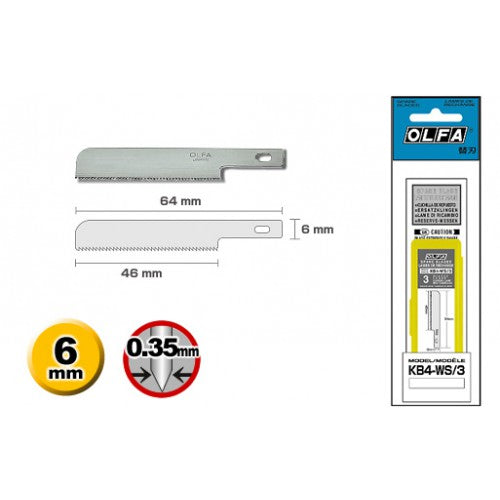 ART-KNIFE-3-WIDE-SAW-SPAREBLADES-FOR-AK-4-KB4-WS/3