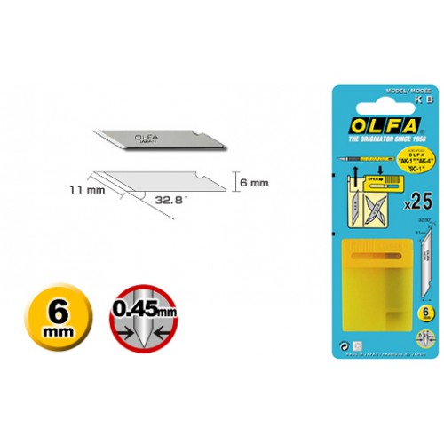 ART-KNIFE-SPAREBLADES-–-BLISTER-PACK-OF-25-PIECES-KB