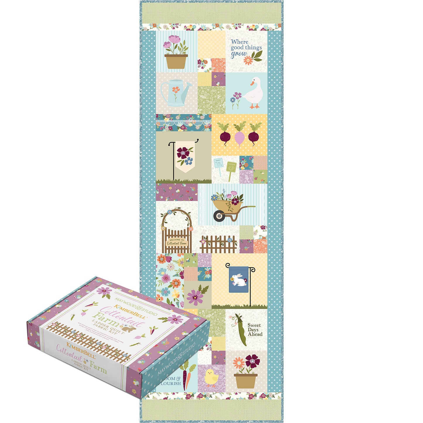KIT-MASCOFA Cottontail Farm by Kimberbell Designs from Maywood Studio