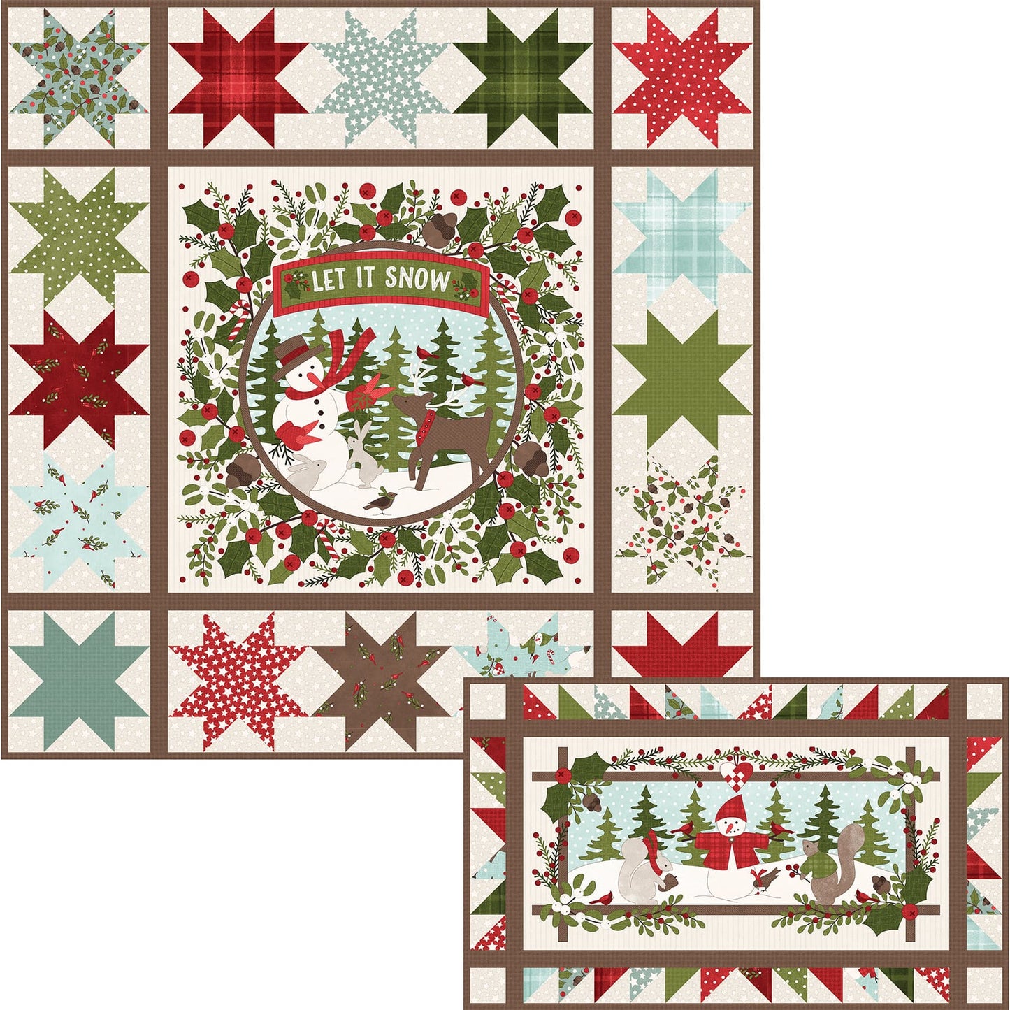 KIT-MASSNOWF Snowtop Mountain Flannel by Bonnie Sullivan from Maywood Studio