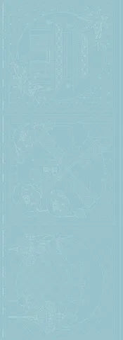 DV4270 LITTLE SCENES SASHIKO PANEL LAGOON