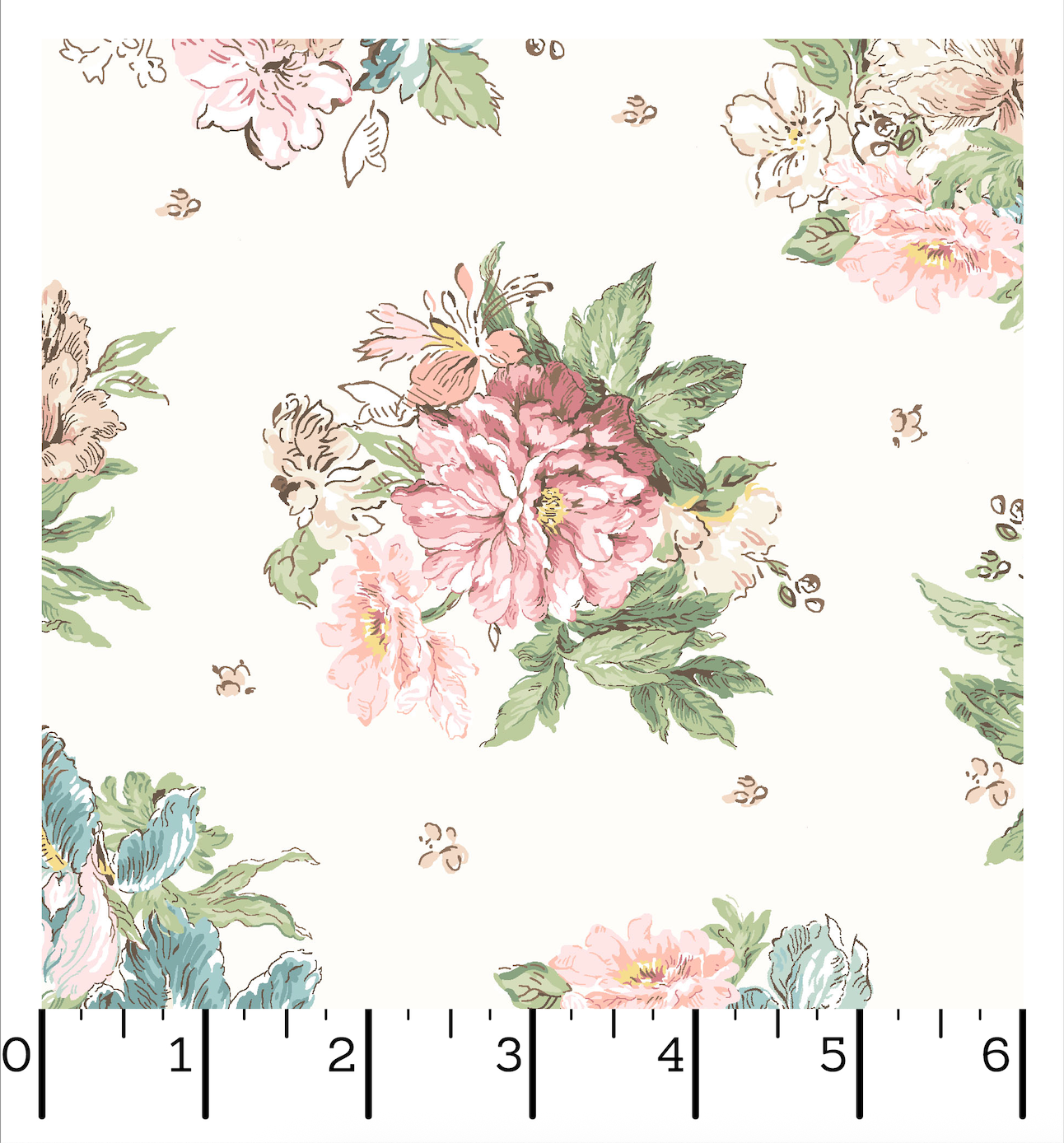 MAS10821-W Terrace Blooms by Maywood Studio