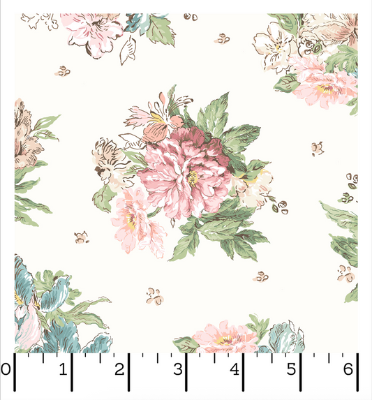 MAS10821-W Terrace Blooms by Maywood Studio