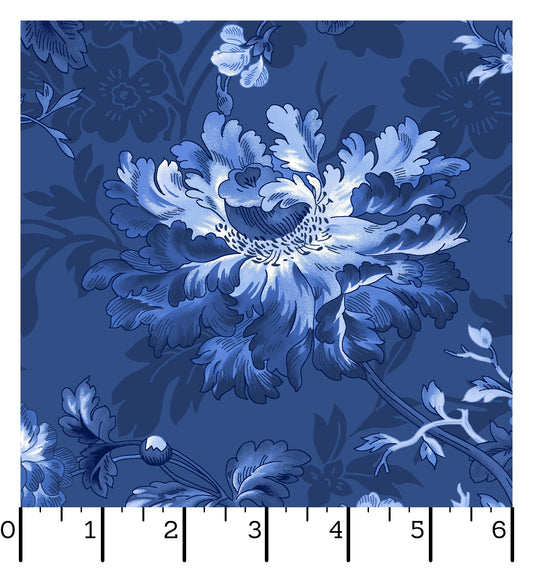 MAS10900-N BLUE BELLE  LARGE FLORAL