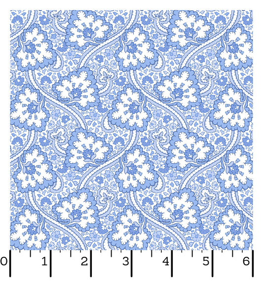 MAS10904-W BLUE BELLE  PAISLEY