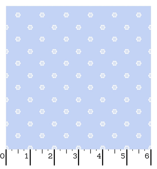 MAS10919-B BLUE BELLE  FLOWER DOT