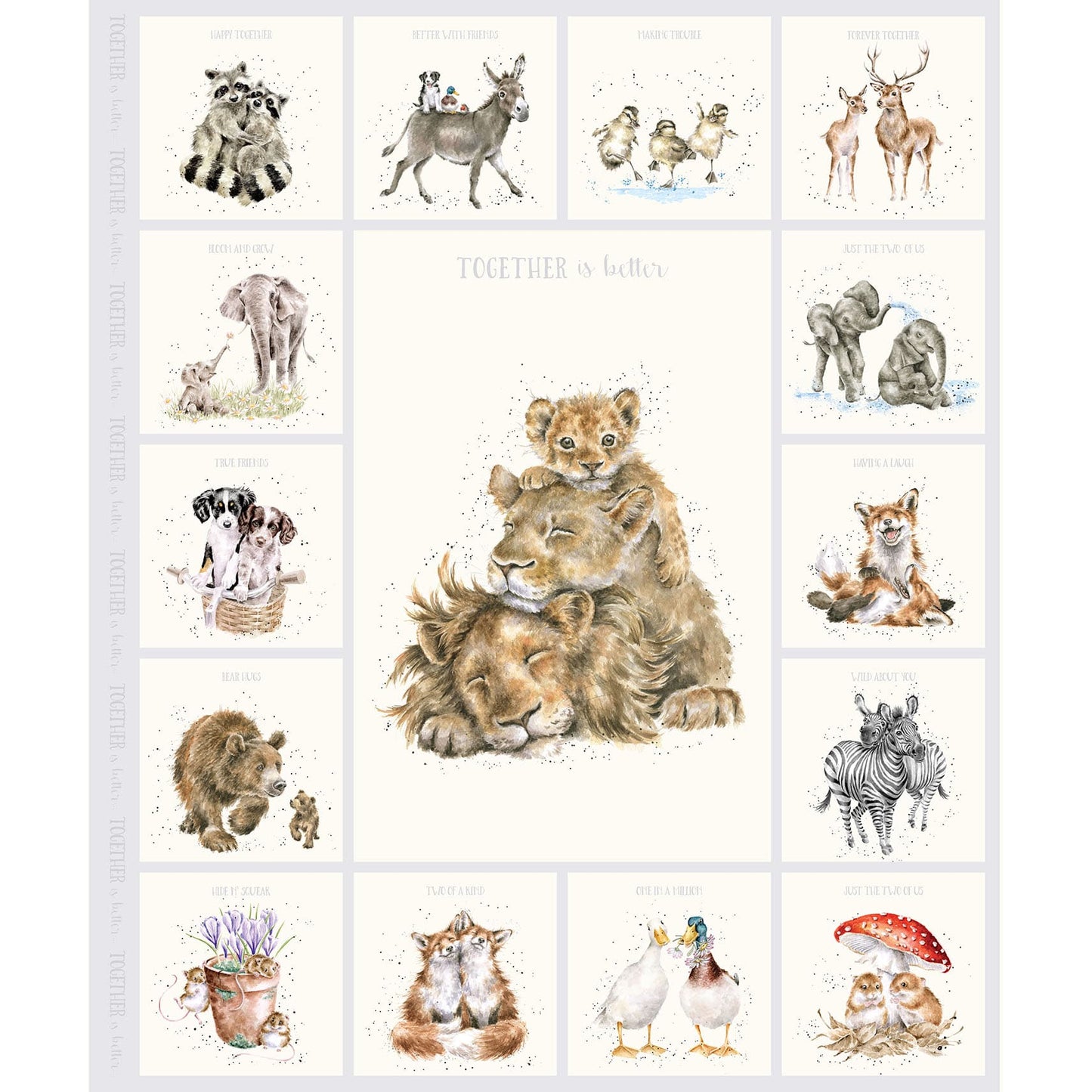 MAS11124-K Together is Better by Hannah Dale Of Wrendale Designs from Maywood Studio