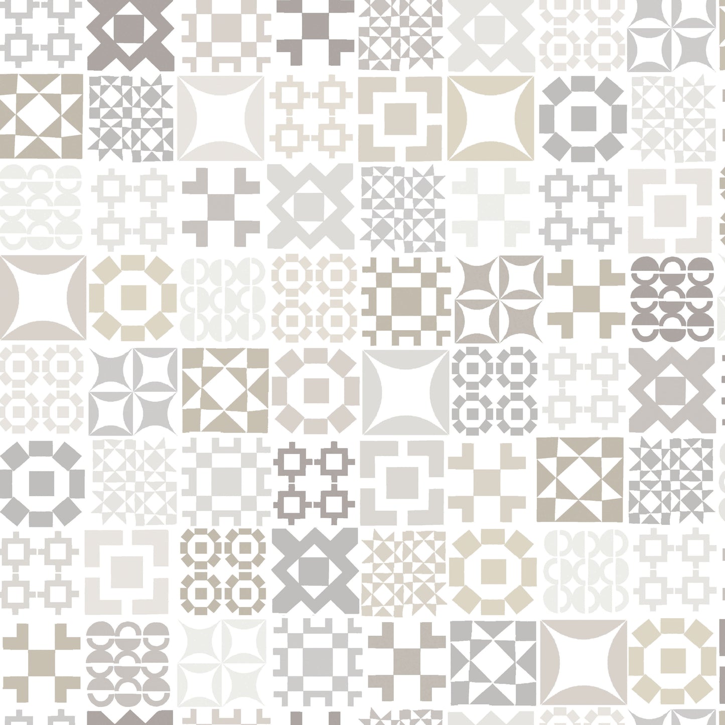MAS11147-W Colorblock Party Neutrals by Maywood Studio
