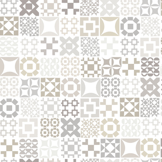 MAS11147-W Colorblock Party Neutrals by Maywood Studio