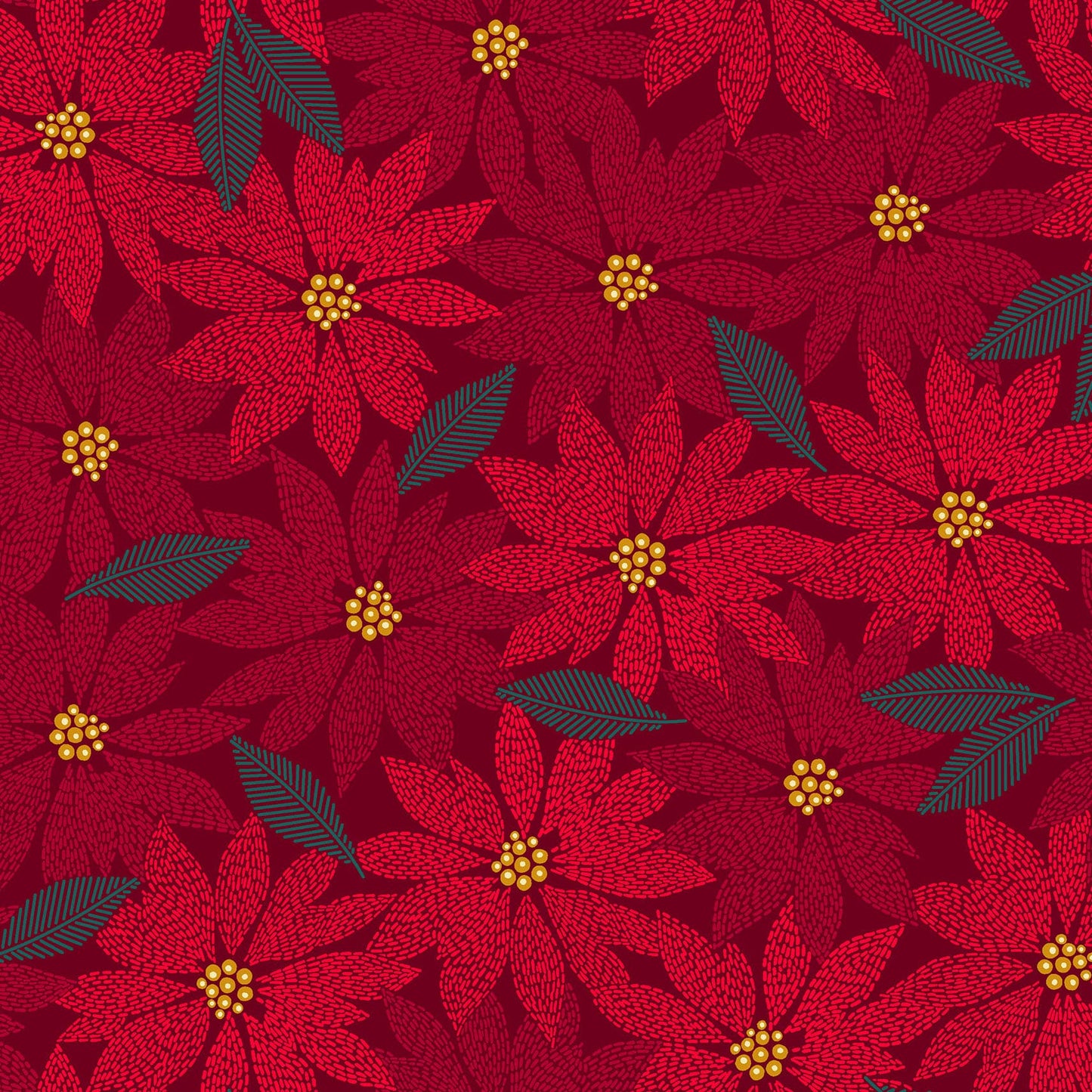 MAS11171-R Holiday Stitches by Maywood Studio