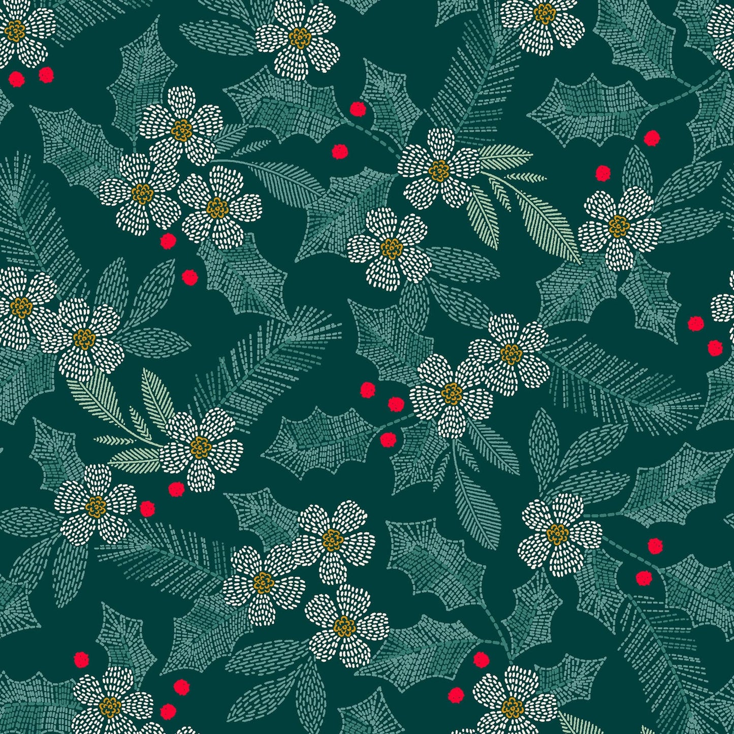 MAS11172-G Holiday Stitches by Maywood Studio