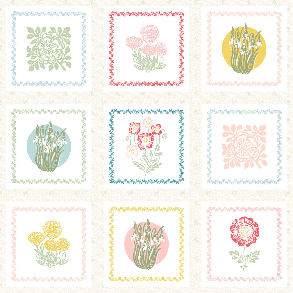 MAS11360-Z Printed Garden by Susie Hetherington for Maywood Studio