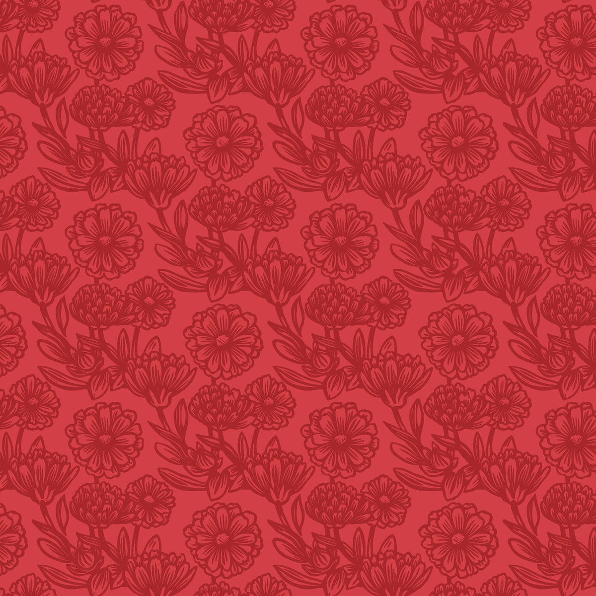 MAS11363-R Printed Garden by Susie Hetherington for Maywood Studio