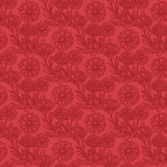 MAS11363-R Printed Garden by Susie Hetherington for Maywood Studio