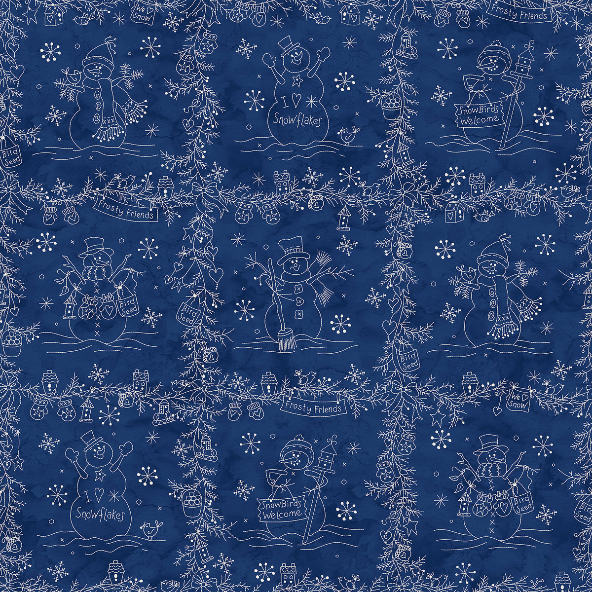 MAS11480-N Frosty Friends by Robin Kingsley for Maywood Studio