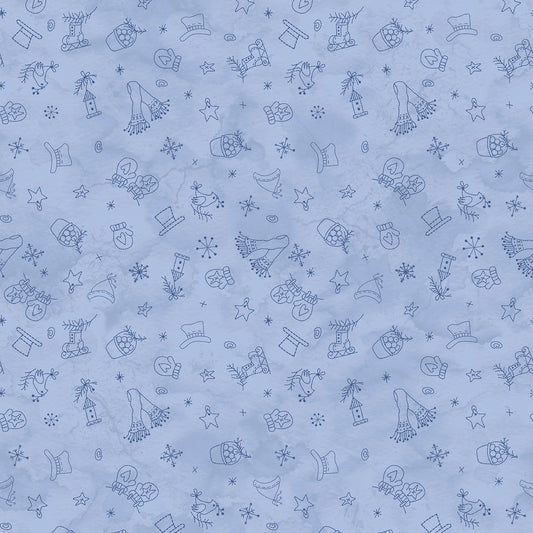 MAS11482-B Frosty Friends by Robin Kingsley for Maywood Studio