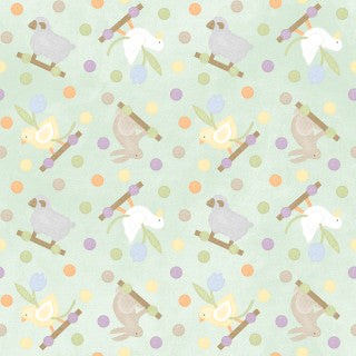 MASF10561-G Little Chicks Flannel by Bonnie Sullivan for Maywood Studio
