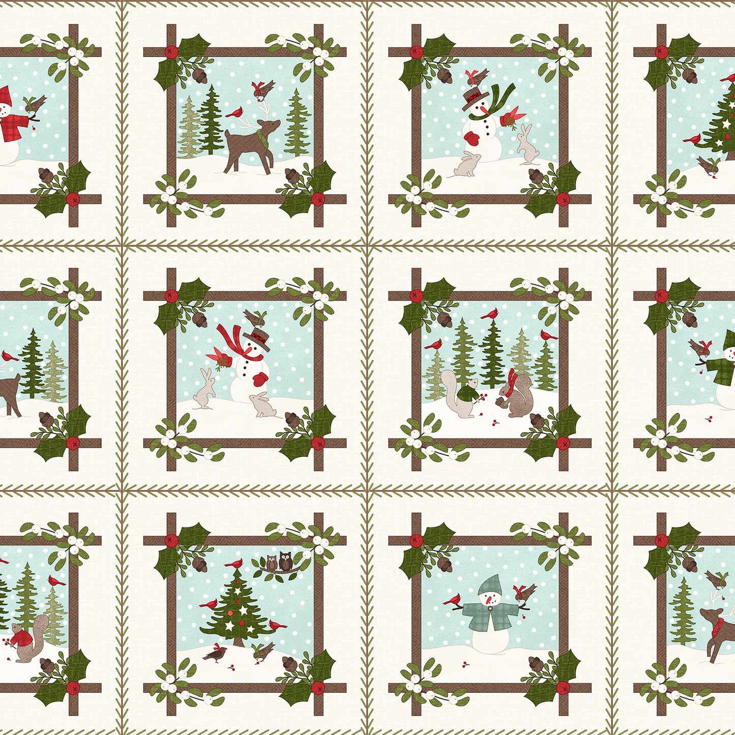 MASF11161-E Snowtop Mountain Flannel by Bonnie Sullivan from Maywood Studio