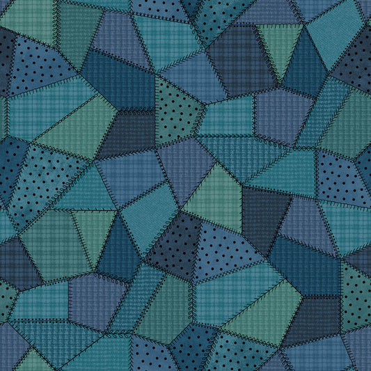 MASF11310-B Patchwork Woolies Flannel by Bonnie Sullivan from Maywood Studio