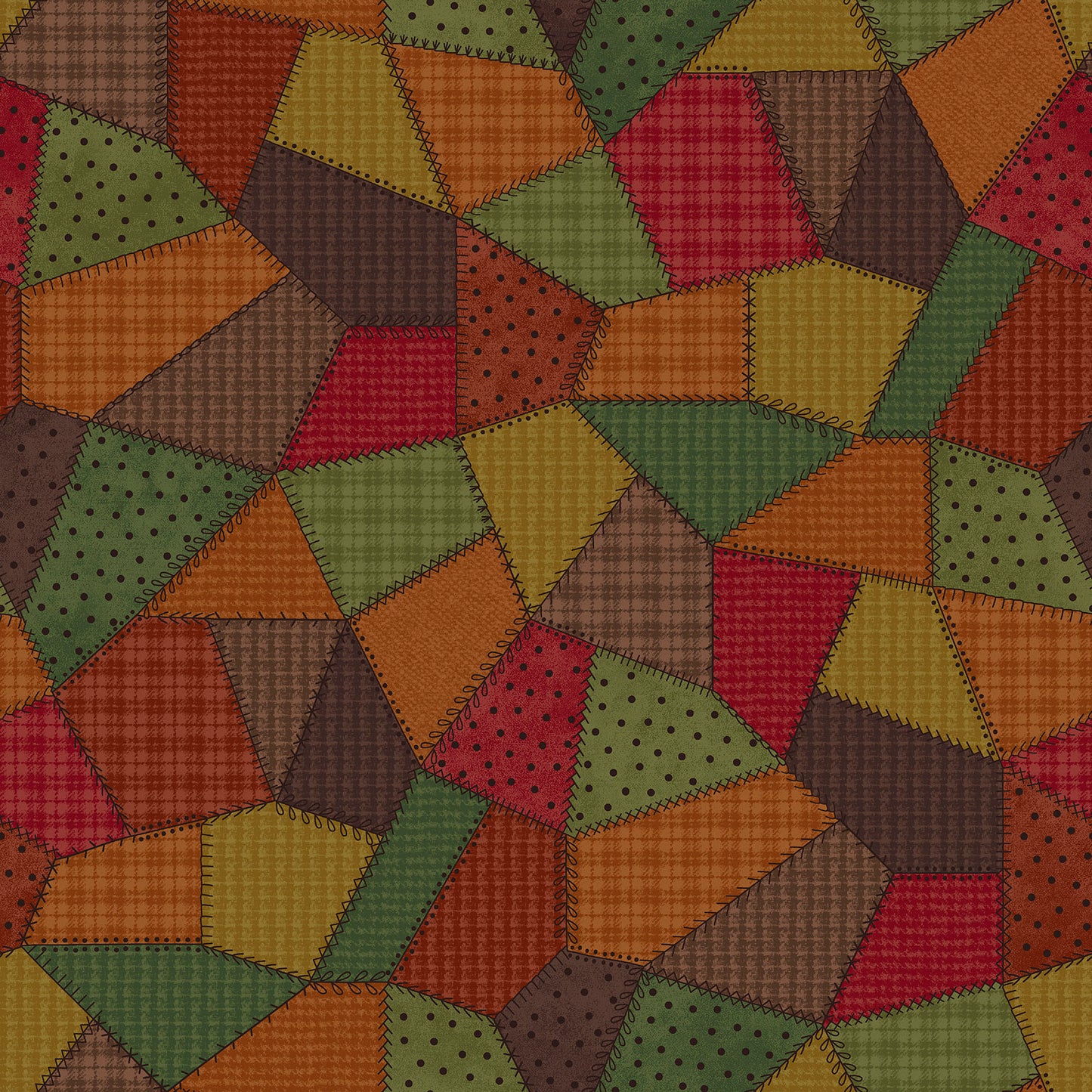 MASF11310-OZ Patchwork Woolies Flannel by Bonnie Sullivan from Maywood Studio