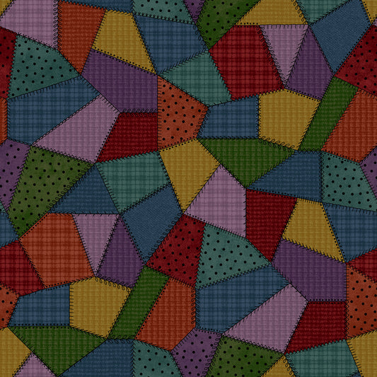 MASF11310-Z Patchwork Woolies Flannel by Bonnie Sullivan from Maywood Studio