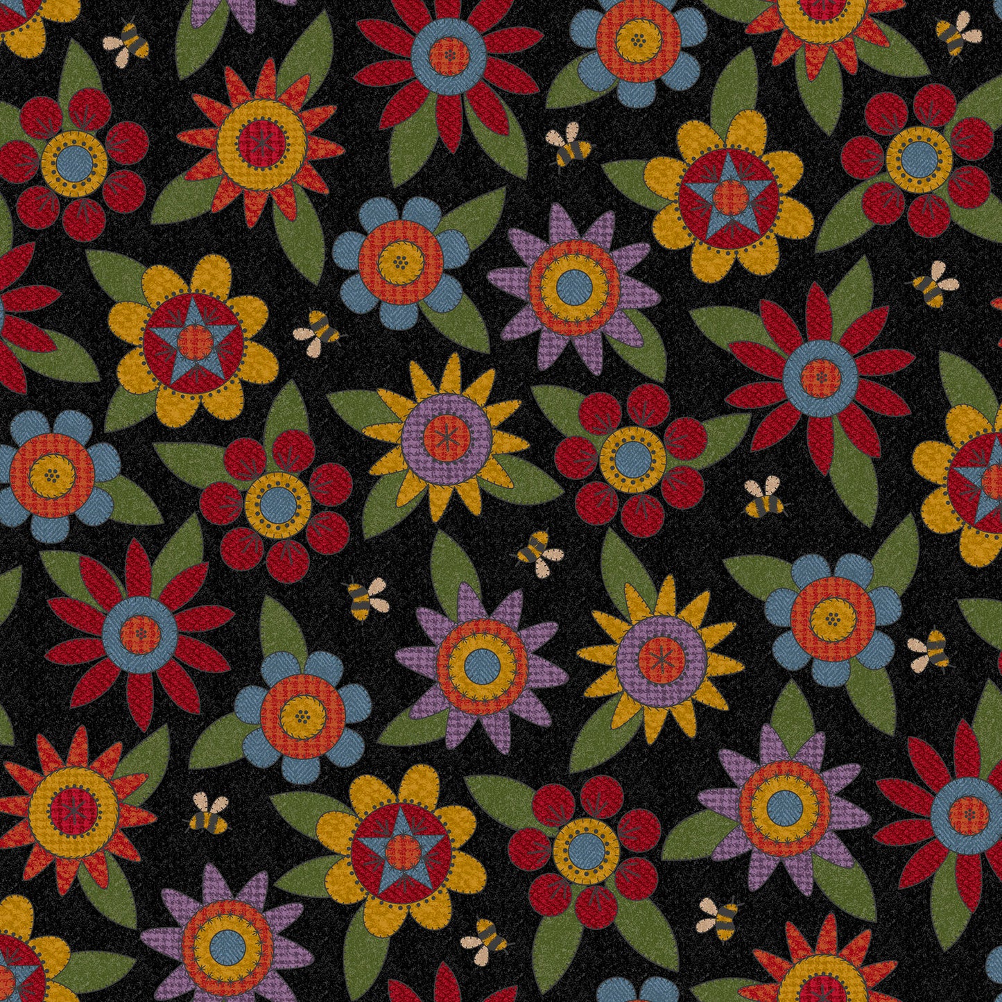 MASF11431-J Penny Flower Flannel by Bonnie Sullivan from Maywood Studio