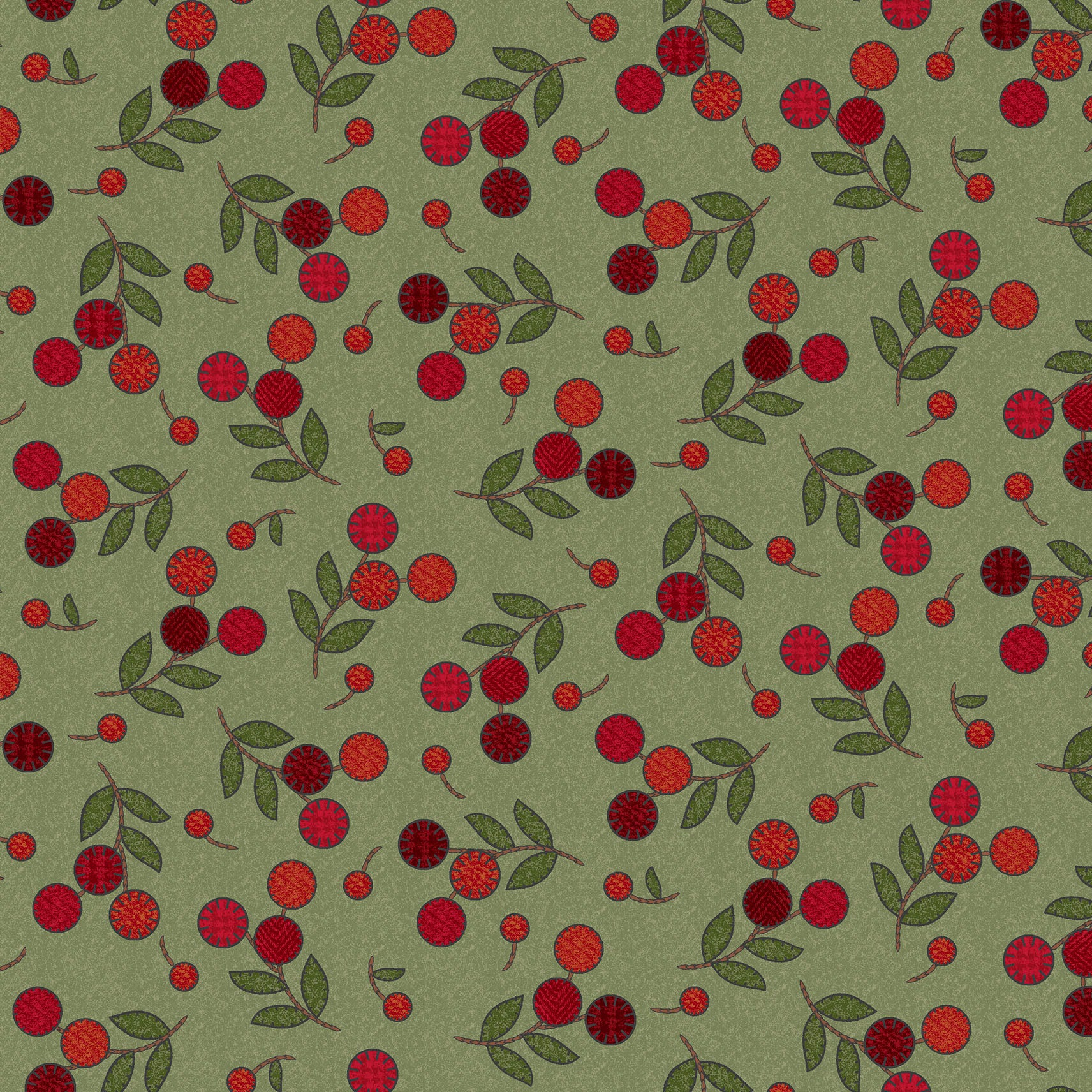 MASF11432-G Penny Flower Flannel by Bonnie Sullivan from Maywood Studio