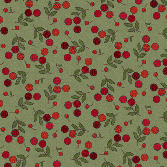MASF11432-G Penny Flower Flannel by Bonnie Sullivan from Maywood Studio