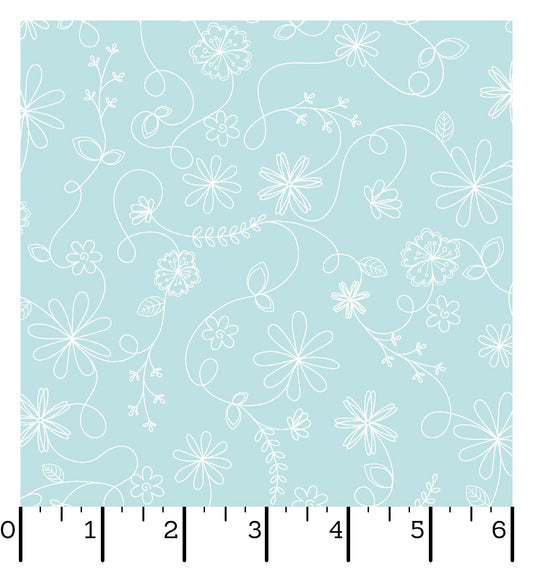 MASF8261-Q2 KIMBERBELL BASICS FLANNEL SWIRL FLORAL