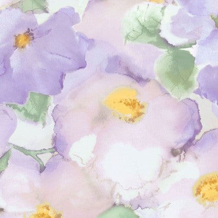 MASQB10800-V Flower Wash 108" Quilt Backs by Maywood Studio