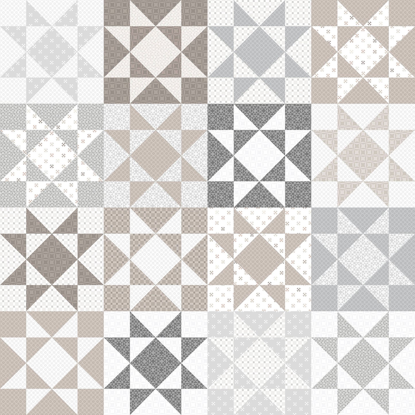 MASQB11150-W Colorblock Party Neutrals by Maywood Studio