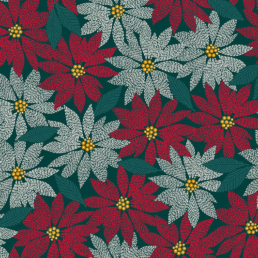 MASQB11178-RG Holiday Stitches by Maywood Studio