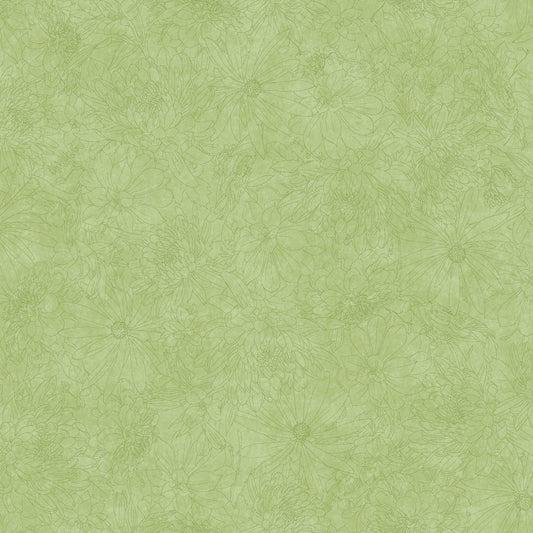 MASQB11240-G Fine Line Floral 108" Quilt Backs by Maywood Studio