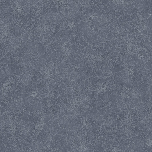 MASQB11240-K Fine Line Floral 108" Quilt Backs by Maywood Studio