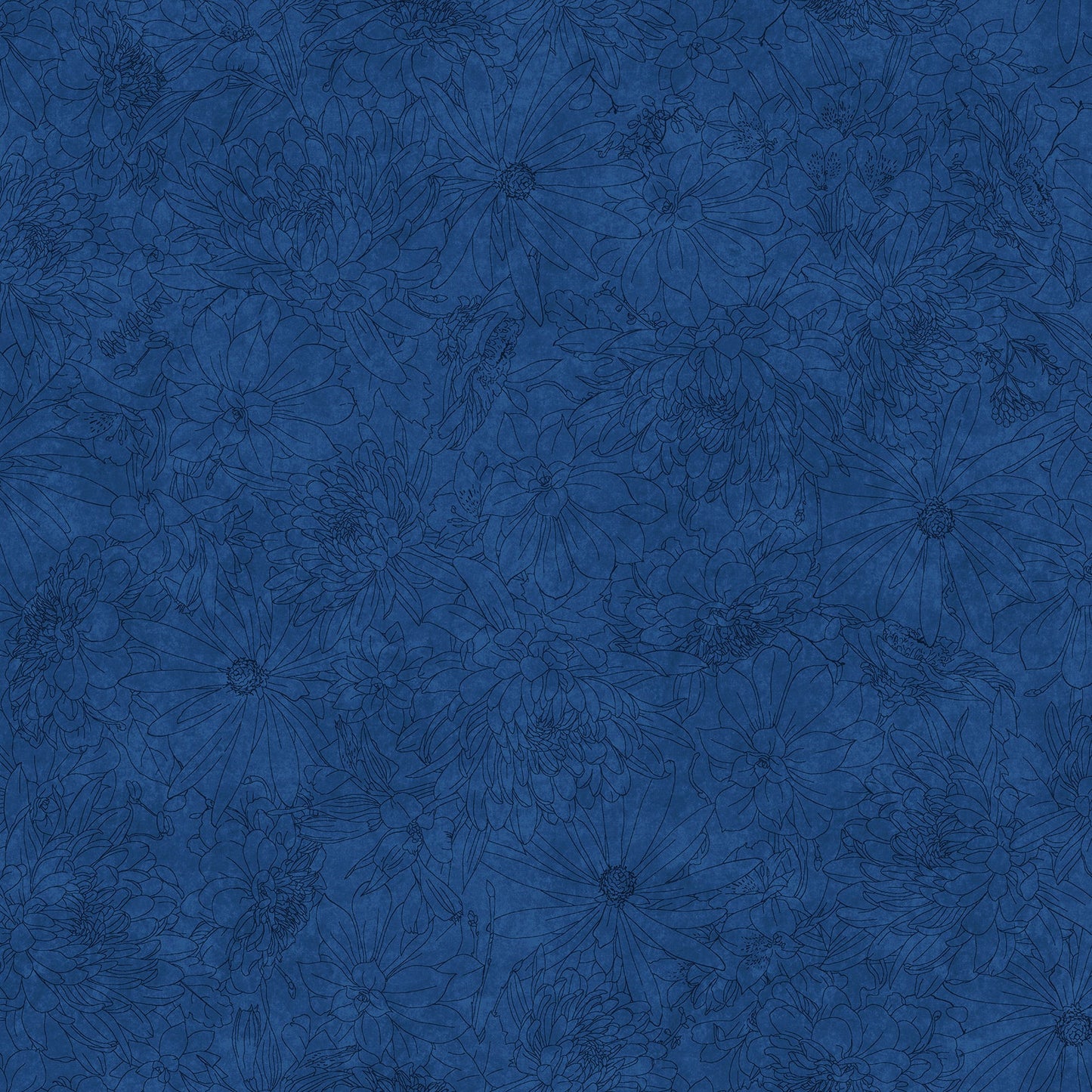 MASQB11240-N Fine Line Floral 108" Quilt Backs by Maywood Studio