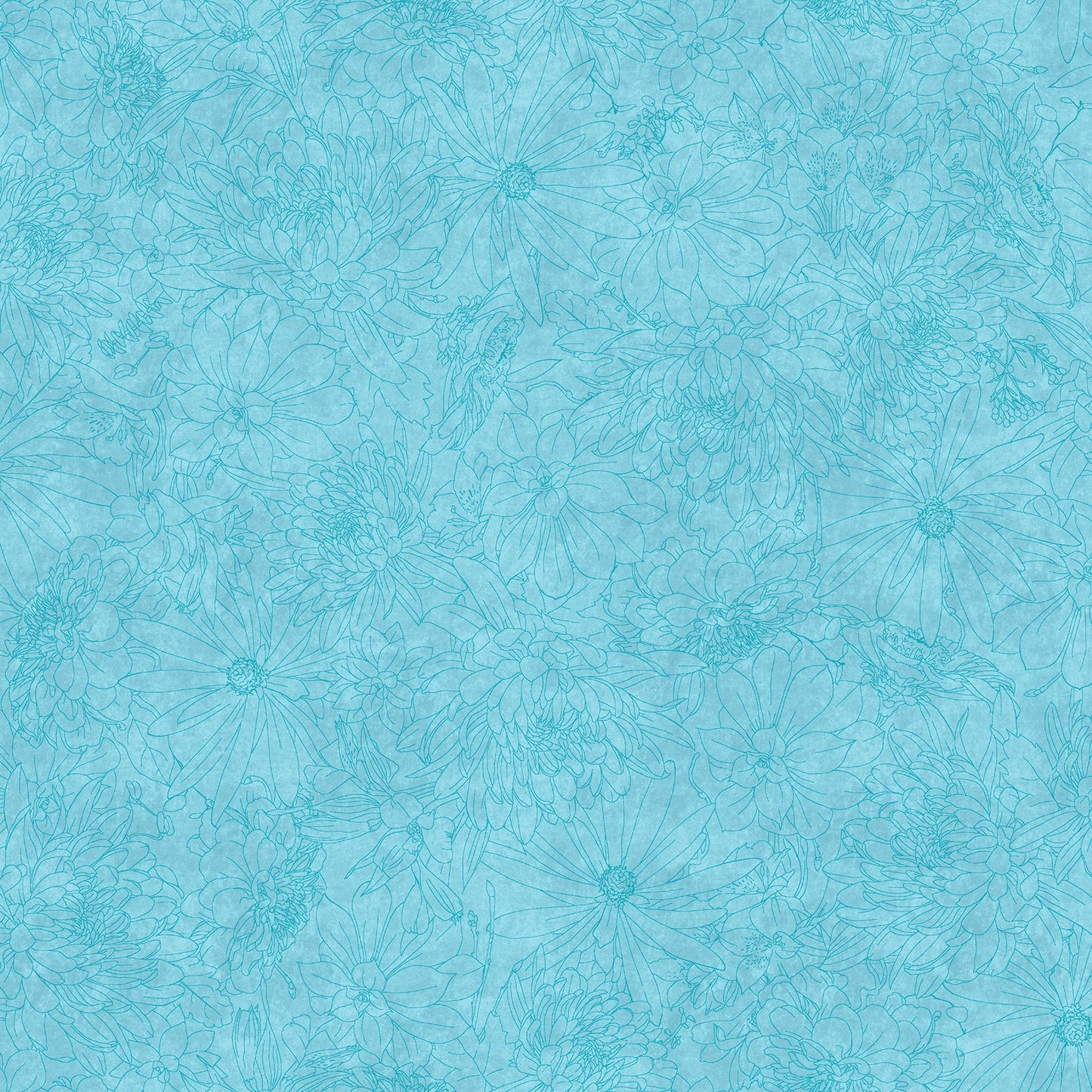 MASQB11240-Q Fine Line Floral 108" Quilt Backs by Maywood Studio